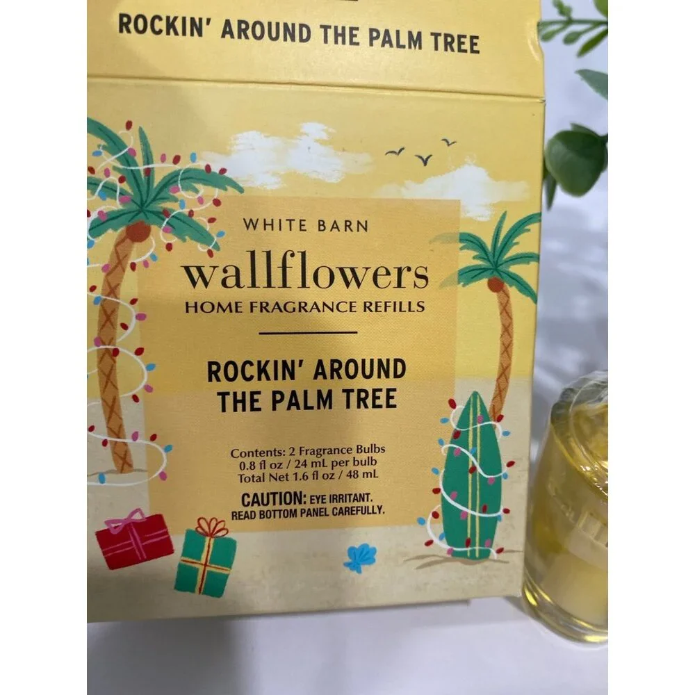 Bath & Body Works “Rockin’ Around the Palm Tree” 2 NEW Wallflower Refills